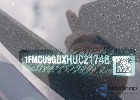 2017 Ford Escape Se из США, поврежденный, VIN 1FMCU9GDXHUC21748